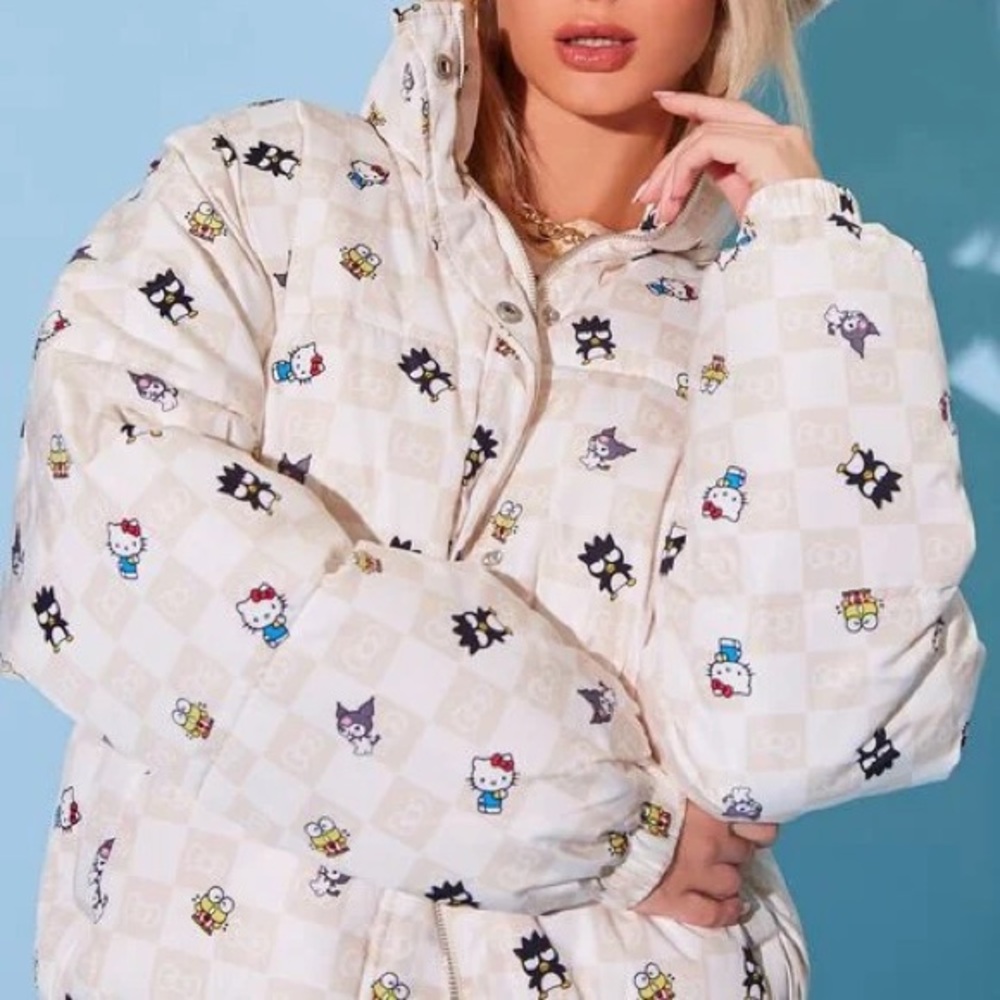 Hello kitty x forever 21 puffer jacket SMALL